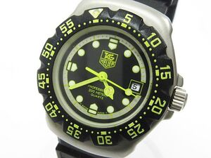 ■ 美品 稼動品 TAG HEUER タグホイヤー フォーミュラ1 376.508 クォーツ レディース 腕時計 ブラック ケース付き ★2709 