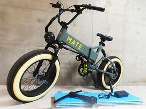 見学・試乗可能 MATE X 250W-J メイト グレー 16インチ 電動アシスト自転車 Eバイク カスタム 埼玉県蓮田市保管 管理7k0118A-jitensha