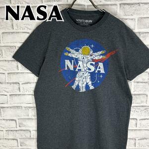 NASA ナサ 宇宙飛行士 ウィトルウィウス的人体図 Tシャツ 半袖 輸入品 春服 夏服 海外古着 企業 会社 宇宙 スペース 航空宇宙局 宇宙服