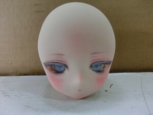 T【4た-99】【60サイズ】▲DDH-01 セミホワイト SW カスタムヘッド+碁石アイ+ウィッグ+ヘアクリップ/ドルフィードリーム