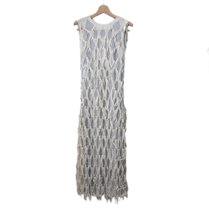 未使用品 メゾンマルジェラ Maison Margiela 22SS ノースリーブ ワンピース Dresses S051-MM FEMALE RTW AVP 36 灰色 白 グレー ホワイト