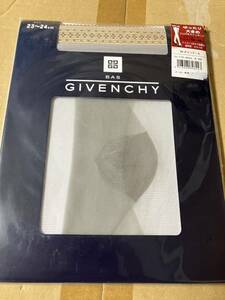 GIVENCHY bas 23-24cm ゆったり大きめ ゴム付きストッキング パンスト タイツ 透明感 カカト付 グリソアール ジバンシー stocking ナイガイ