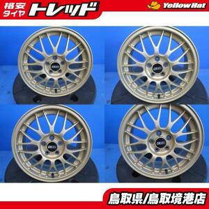 スバル純正 BBS RG362 中古 ４枚 16インチ 6.5J +48 5H100 ゴールド 86 BRZ GR86 インプレッサスポーツ レガシィB4 境