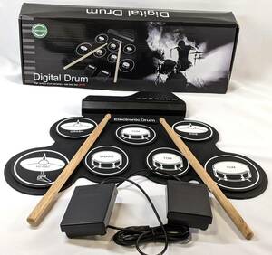 Digital Drum G3002 ポータブルドラム 7パッド フットペダル付き