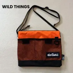 WILD THINGS サコッシュ ショルダーバッグ ナイロン オレンジ