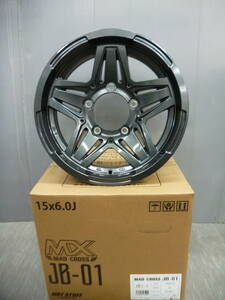 ジムニーシエラ用★新品★MAD CROSS JB-01★15×6J+0★139.7-5H★4本セット★G