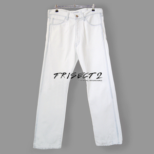 ●【美品】TRISECT2 JOURNAL STANDARD ブリーチ デニム 白 ●ヴィンテージ ペンキ マルタンマルジェラ HELMUT LANG NEW MANUAL N.HOOLYWOOD