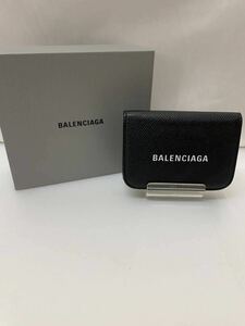 20240926【BALENCIAGA 】バレンシアガ 3つ折り財布レザー 