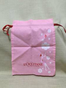 ロクシタン 巾着袋 ピンク 【L’OCCITANE】 きんちゃく,ふくろ,小物入れ