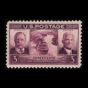 ■アメリカ切手　1939年　パナマ運河 25周年