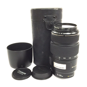 1円 Canon ZOOM LENS EF 75-300mm 1:4-5.6 IS 一眼 オートフォーカス カメラ レンズ 光学機器