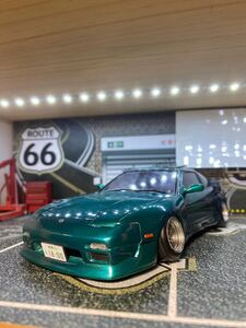 プラモデル完成品　フジミ1/24 ニッサン180SX ワイド