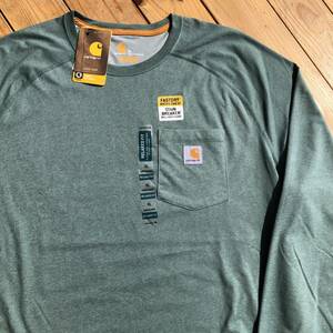 新品 Carhartt カーハート 長袖Tシャツ メンズ XLサイズ ワーク カジュアル 速乾性 オーバーサイズ 作業着 USA古着 アメリカ仕入 T1937