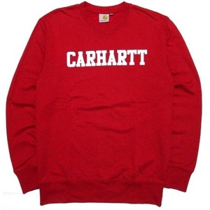 極美 Carhartt WIP College Sweat Sサイズ カレッジ クルーネック スウェット レッド カーハート ワークインプログレス