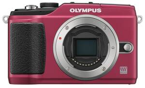 【中古】OLYMPUS ミラーレス一眼 PEN E-PL2 ボディ レッド E-PL2 BODY RED