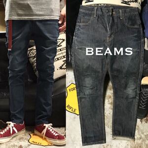 ［希少完売モデル］送料230円《★ BEAMS ★》ストレッチサルエルスキニーデニム indigo ビームス サルエルパンツ スキニー ジーンズ 