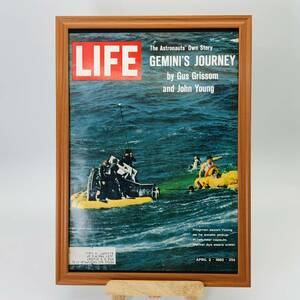 『 LIFE 雑誌　表紙 』ビンテージ 　60年代　フレーム 付 ポスター 当時物 額付 LIFE 雑誌 アンティーク