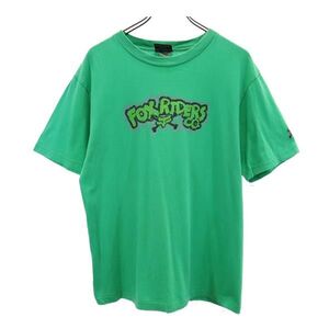 フォックスレーシング ロゴ プリント 半袖 Tシャツ L 緑 FOX RACING メンズ