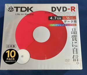 A TDK DVD-R 10PACK ホワイトディスク