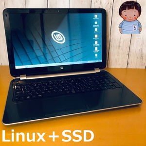 【新品SSD】快速LinuxOS搭載中古再生ノートPC★設定済★即利用可★即決☆HP Pavilion 15-n212TU/8GB/128GB