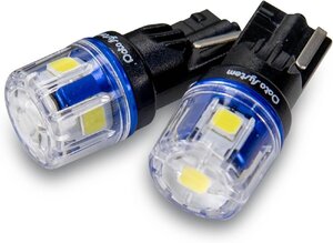 データシステム LED-T10A LEDバルブ T10タイプ 6000K(ホワイト) 200lm ポジションやマップランプなどに 2個入り 5チップ LEDT10A