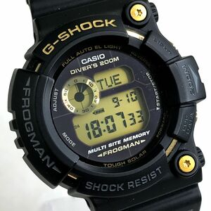 25周年記念モデル 新品 レア CASIO カシオ G-SHOCK ジーショック FROGMAN フロッグマン 25TH 腕時計 GW-225E ソーラー ブラック 箱付き