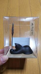 メモスタンド ネコたて ネコ 猫 ねこ クロネコ 黒猫 くろねこ ボール つかまえる 新品