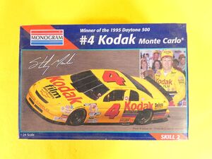 S) (RS-2) モノグラム 1/24 #4 Kodak Monte Carlo STOCK CAR MONOGRAM コダック モンテカルロ ナスカー プラモデル ※現状渡し＠60(11)