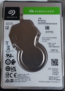 ★使用時間11時間★RMA保障★2022年製★Seagate 2.5 HDD 1TB ST1000LM048 [5400rpm/厚さ7mm]