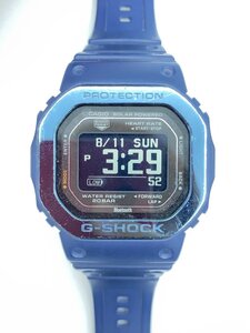 CASIO◆ソーラー腕時計_G-SHOCK/デジタル/ラバー/BLK/NVY