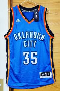 新品 Adidas KEVIN DURANT Oklahoma City Thunder Swingman Jersey US Size (S) / MVP ケビン デュラント NBA ユニフォーム NIKE KD