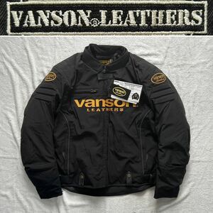 ★ VANSON VS22111W 3XLサイズ バンソン 3シーズン対応ナイロンジャケット ライディングジャケット プロテクター装備 防寒 防風 A51003-20