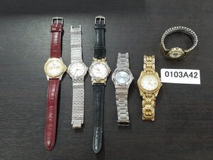 0103A42　腕時計　ジャンク品　おまとめ6点　　QUARTZ　SWATCH　など ※動作未確認