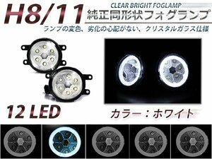 LEDフォグランプ ノア NOAH ZRR80系 白 CCFLイカリング 左右セット フォグライト 2個 ユニット 本体 後付け フォグLED 交換