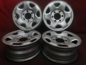 スチール ホイール 4本 日産純正 15×6J 6穴 PCD 139.7 +35 ハブ径 100◆5086H-Q