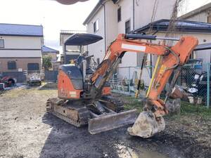 【長野発★輸出等!!】日立/HOTACHI/ZAXIS 28馬力 型式:ZX30U-5A 2014年製 エンジン1発始動!! 油圧ショベル バックホー ユンボ 格安★売切