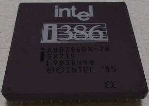 中古品 intel A80386DX-20 20MHz 現状品⑯