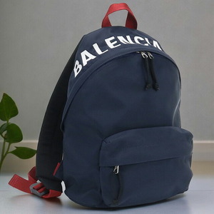 中古 バレンシアガ リュック ユニセックス ブランド BALENCIAGA ウィール バックパック スモール 565798 H851N 4370 ネイビー バッグ