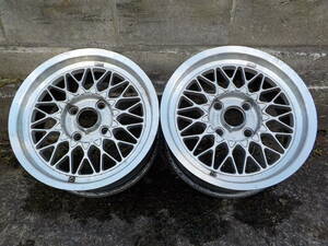 旧車 BBS　15インチ 7J off＋25 114.3 アルミホイール 2本