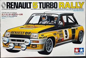 タミヤ 1/24 スポーツカーシリーズ No.27 ルノー5 サンク ターボ・ラリー仕様