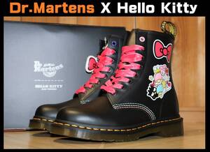 送料無料 即決【未使用】 ドクターマーチン × ハローキティ&フレンズ ★ 1460 ブーツ (UK4/23cm) ★ Dr.Martens コラボ 箱付き サンリオ