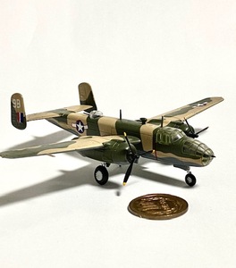 アメリカ軍 ミッチェル Mitchell B-25B アメリア陸軍航空隊 第340爆撃隊 第489爆撃飛行隊 組立て済 双発機コレクション3 F-toys 1/144