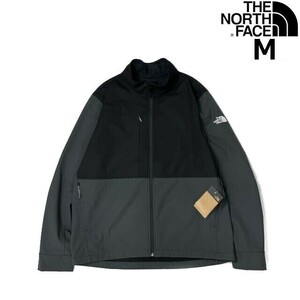 1円～!売切!【正規新品】THE NORTH FACE◆TNF CASTLE ROCK SOFT SHELL JACKET トラックジャケット US限定 裏起毛(M)グレー 黒 180915-58