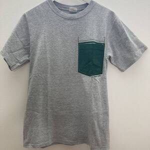 JAM HOME MADE ポケットTシャツ グレー/グリーン Sサイズ