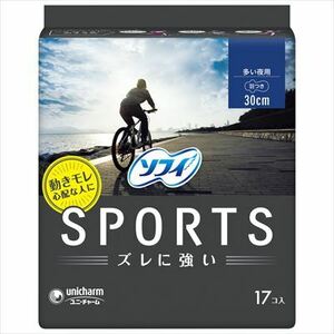 まとめ得 ソフィSPORTS300羽つき17枚 ユニ・チャーム（ユニチャーム） 生理用品 x [4個] /h