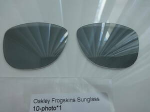 処分価格！！★オークリー フロッグスキン用 カスタム偏光・調光レンズ Grey Photochromic Polarized 新品 OAKLEY frogskins