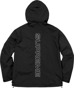 新品 国内 正規品 18ss Supreme Taped Seam Jacket Black Mサイズ シュプリーム テープド シーム ジャケット ブラック ナイロン パーカ