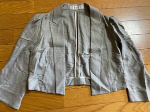 ◇BLACK by moussy ブラックバイマウジー ショート丈 前開きジャケット◇