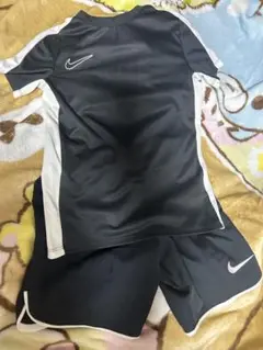 Nike 黒白 サッカーウェア ショートパンツ セット　140