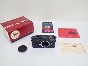 【未使用】 Leica ライカ レンジファインダーカメラ M4 50周年記念モデル JAHRE 163-L ボディ 元箱付き ¶ 6F335-1